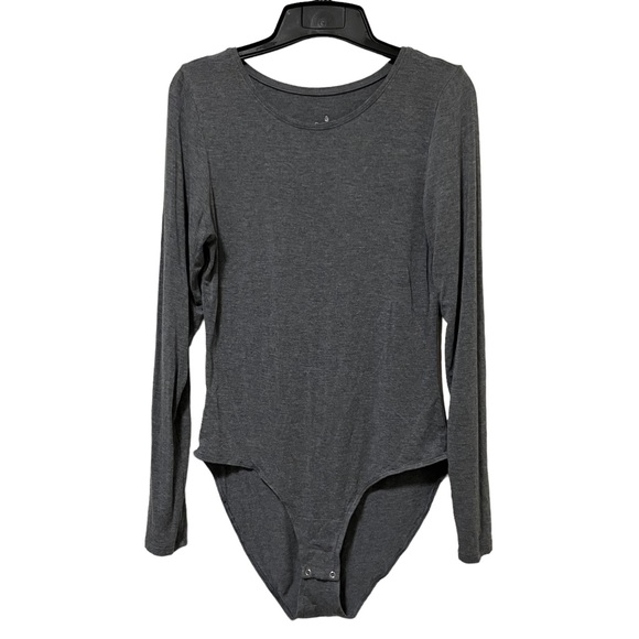 Cuddl Duds | Tops | Cuddl Duds Gray Long Sleeve Bodysuit | Poshmark